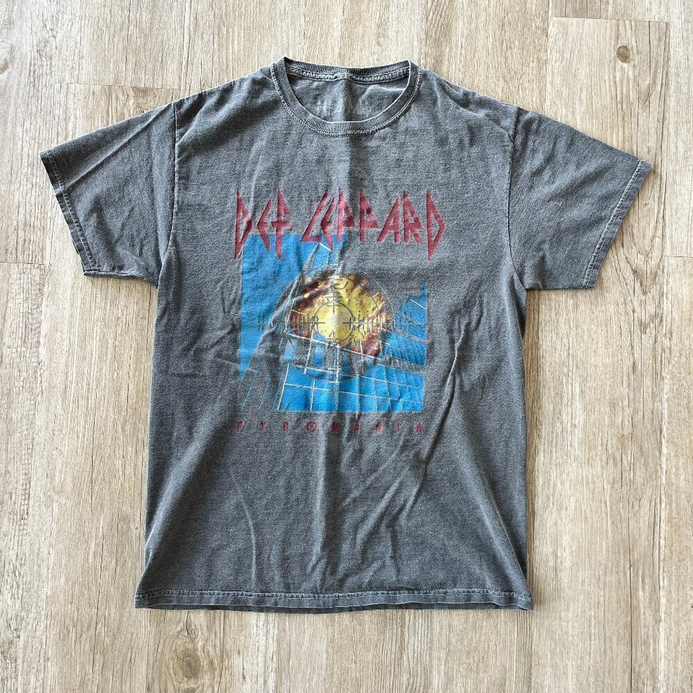 Unisex Def Leppard Grey Tshirt - S/M